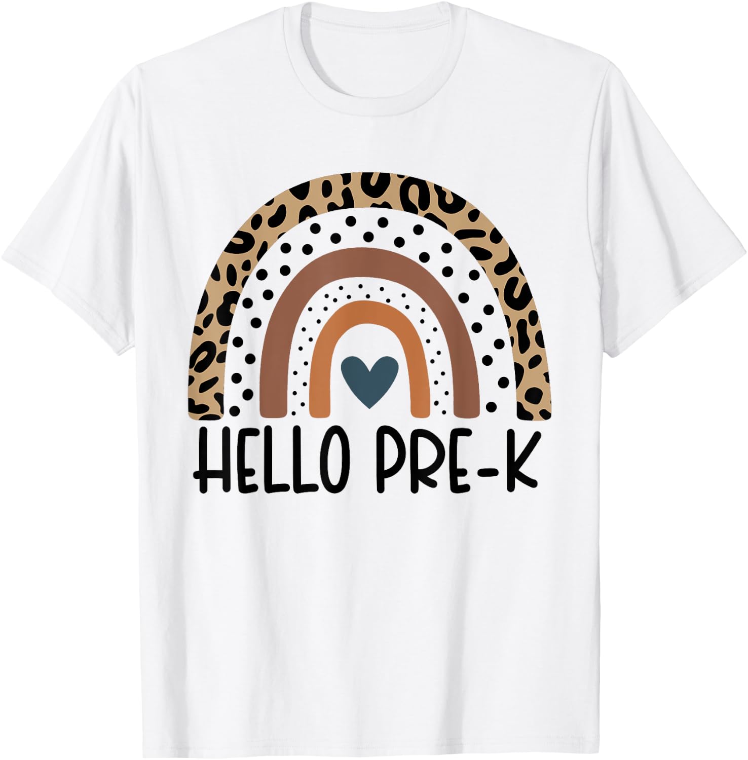 Hello Pre-K Rainbow teacher team Pre-K squad girls boys kids T-Shirt - T-Shirt | White