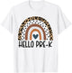 Hello Pre-K Rainbow teacher team Pre-K squad girls boys kids T-Shirt - T-Shirt | White
