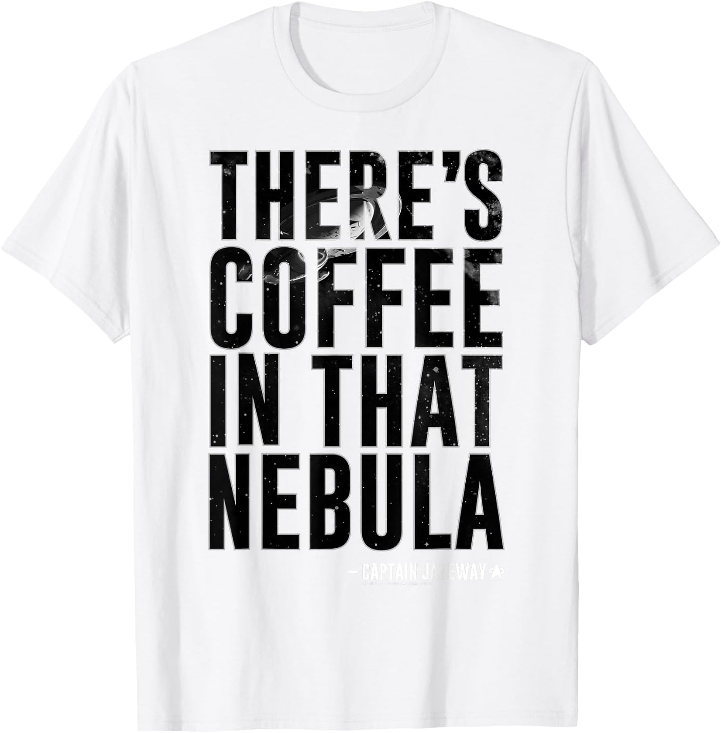 Star Trek Voyager Coffee In That Nebula T-Shirt - T-Shirt | White