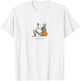 Halloween is Good and Life Pumpkin Skeleton Halloween cute T-Shirt - T-Shirt | White