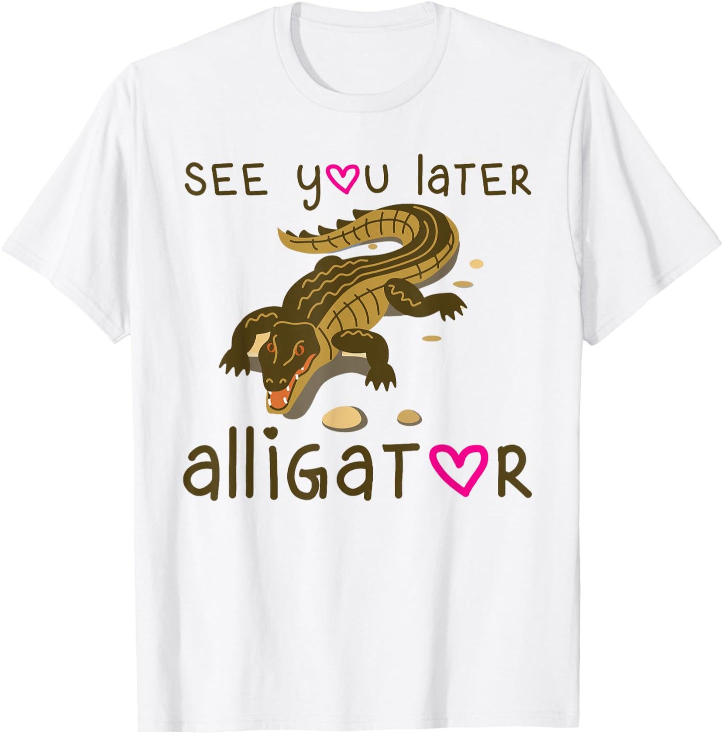 See You Later Alligator Shirt Kids Florida Gator Crocodile T-Shirt - T-Shirt | White