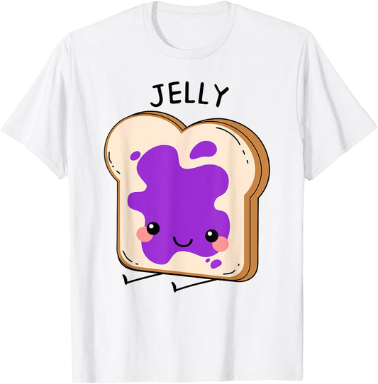 Jelly Matching Halloween Costume Set DIY Peanut Butter Shirt T-Shirt - T-Shirt | White