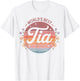 World's Best Tia Spanish Aunt Floral Flowers T-Shirt - T-Shirt | White