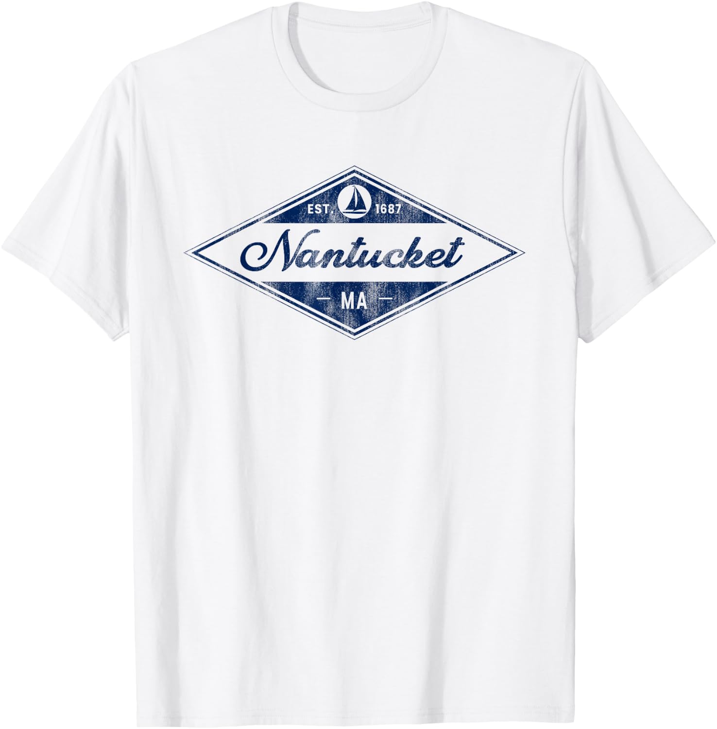 Nantucket Island Massachusetts Souvenir T-Shirt - T-Shirt | White