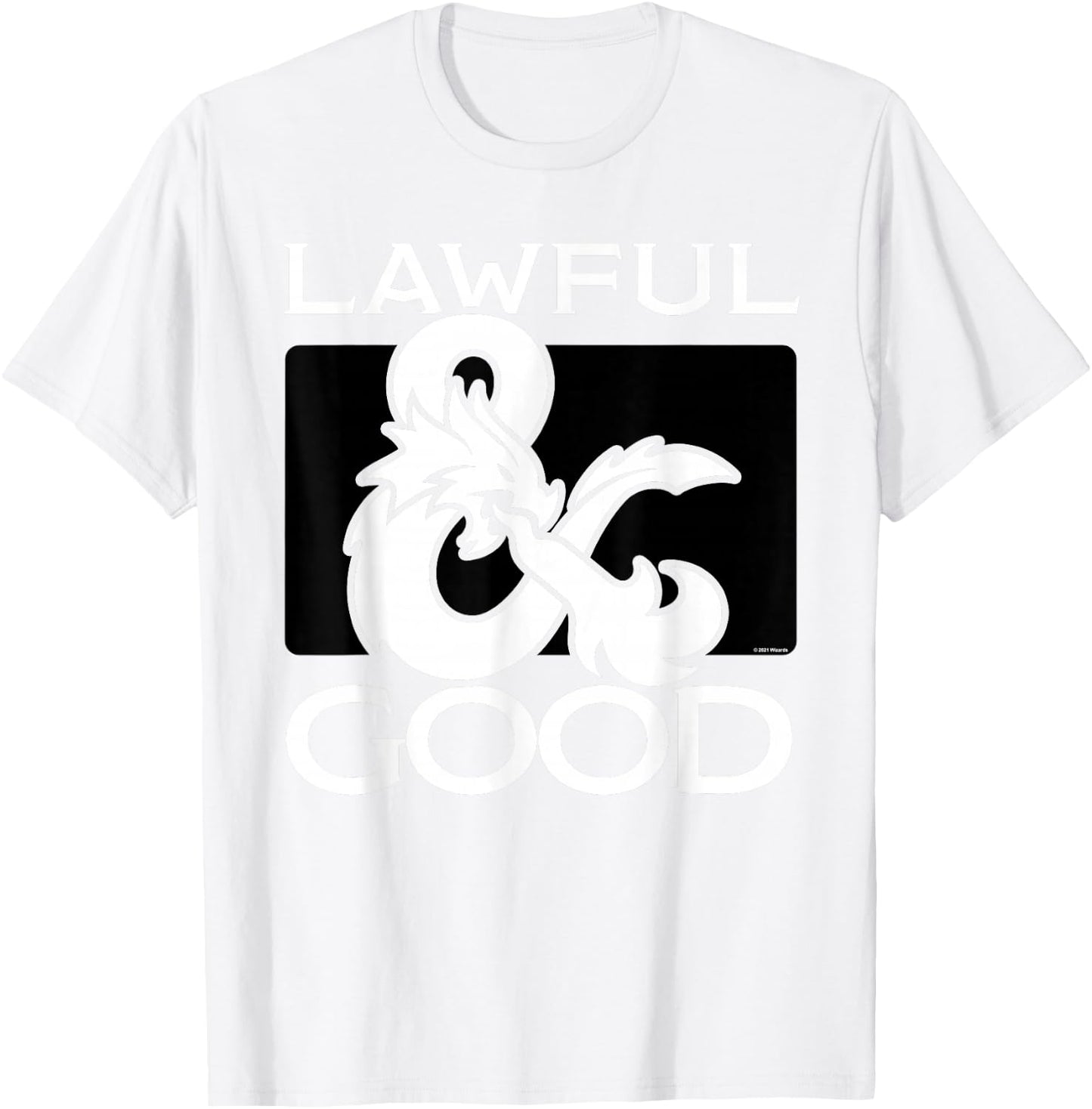 Dungeons & Dragons Lawful & Good T-Shirt - T-Shirt | White