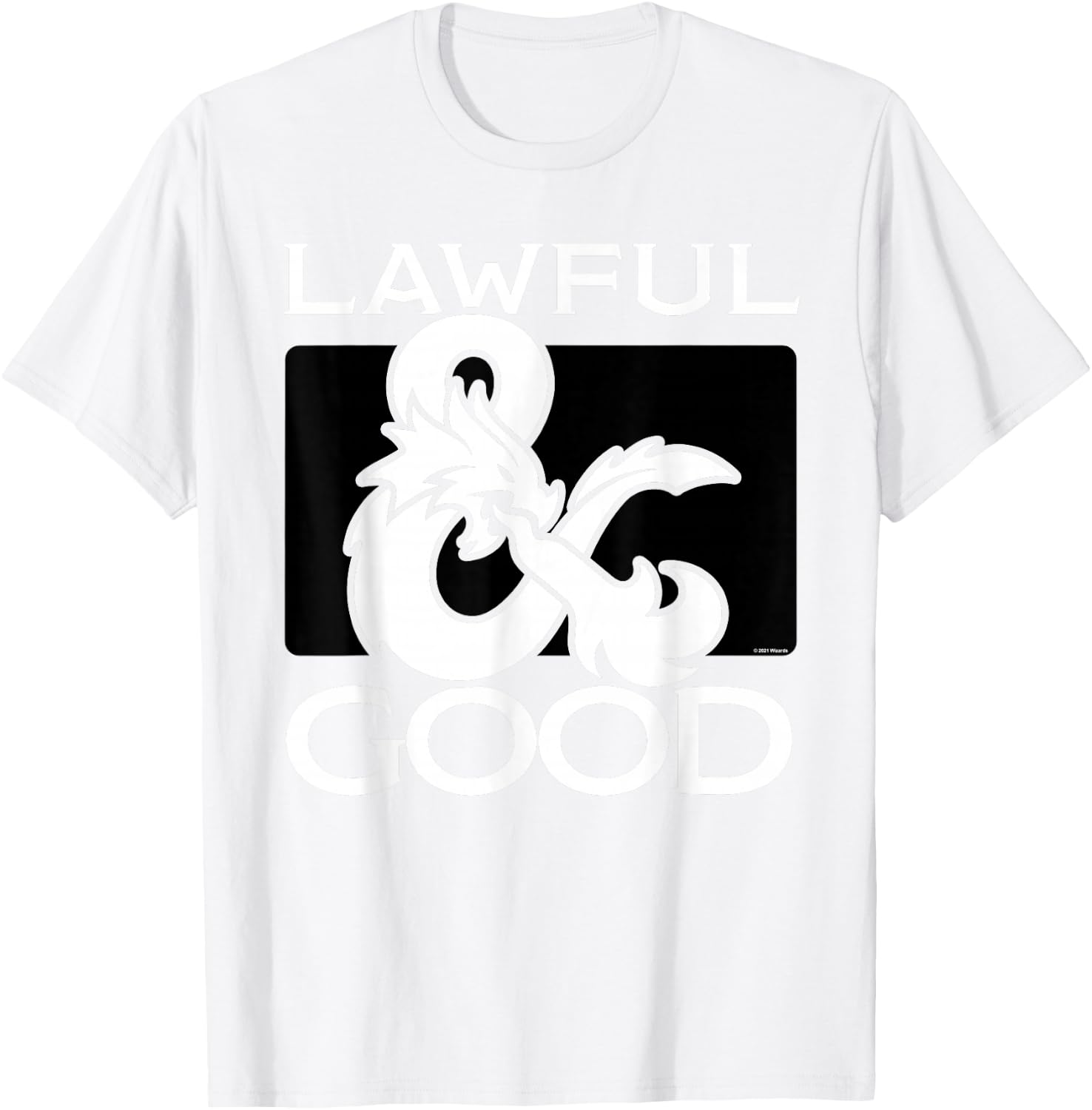 Dungeons & Dragons Lawful & Good T-Shirt - T-Shirt | White