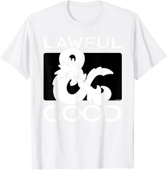 Dungeons & Dragons Lawful & Good T-Shirt - T-Shirt | White