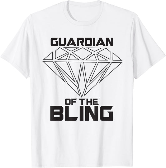 Guardian of the Bling | Ring Bearer | Best Man | Gift T-Shirt - T-Shirt | White