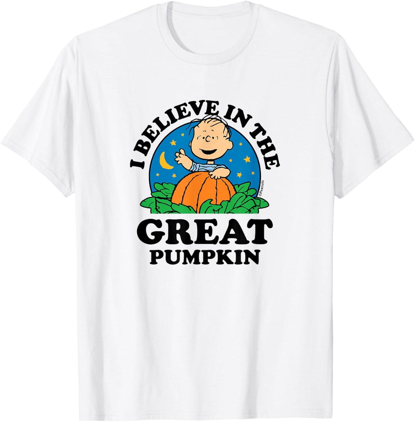Peanuts - Halloween - I Believe in The Great Pumpkin T-Shirt - T-Shirt | White