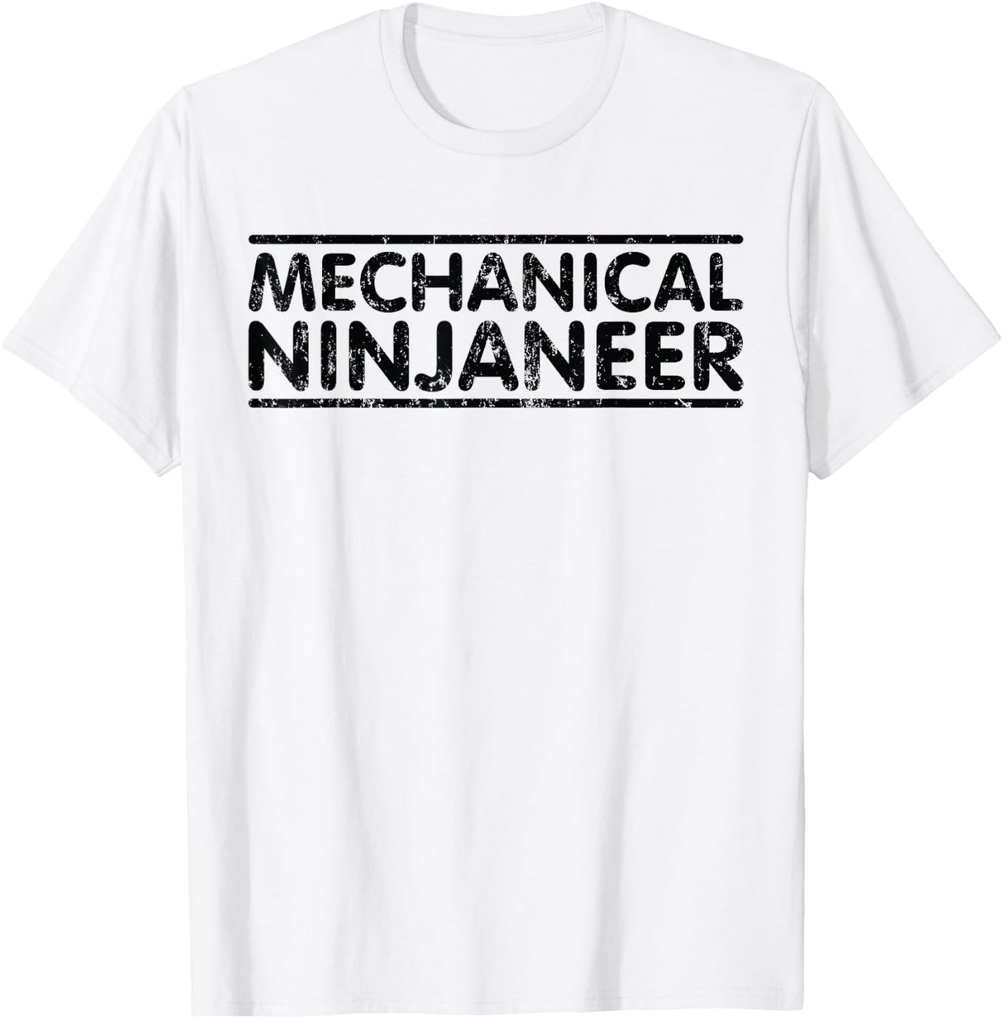 Ninjaneer - Funny Mechanical Engineer T-Shirt - T-Shirt | White