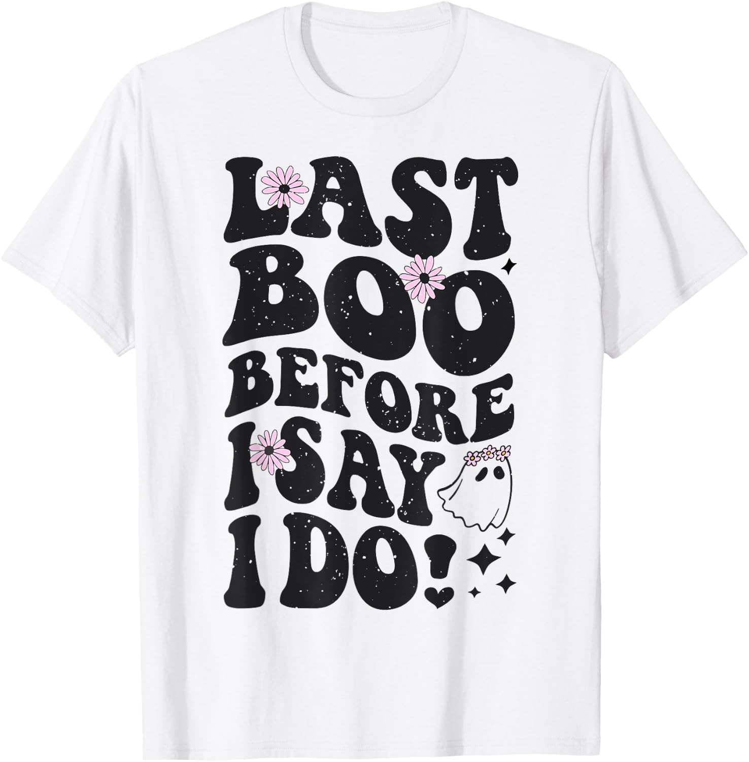 Halloween Bachelorette Last Boo Before I Do Ghost Bride Fall T-Shirt - T-Shirt | White
