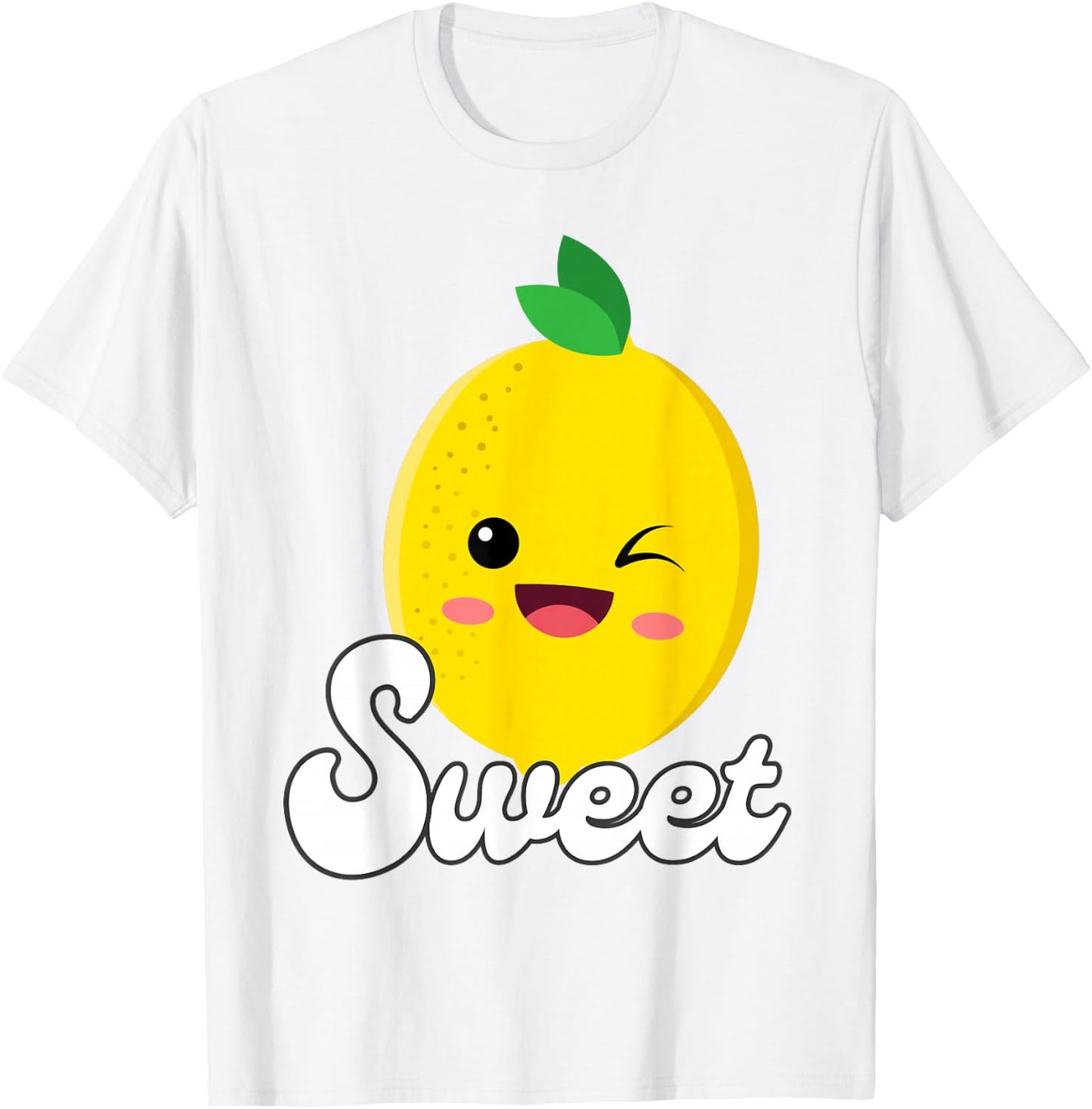 Twinning Sweet & Sour Lemon Besties Couples Matching T-Shirt - T-Shirt | White