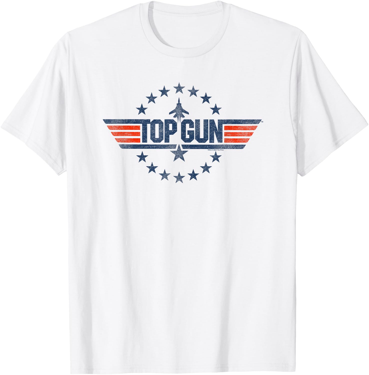 Top Gun Star Logo T-Shirt - T-Shirt | White