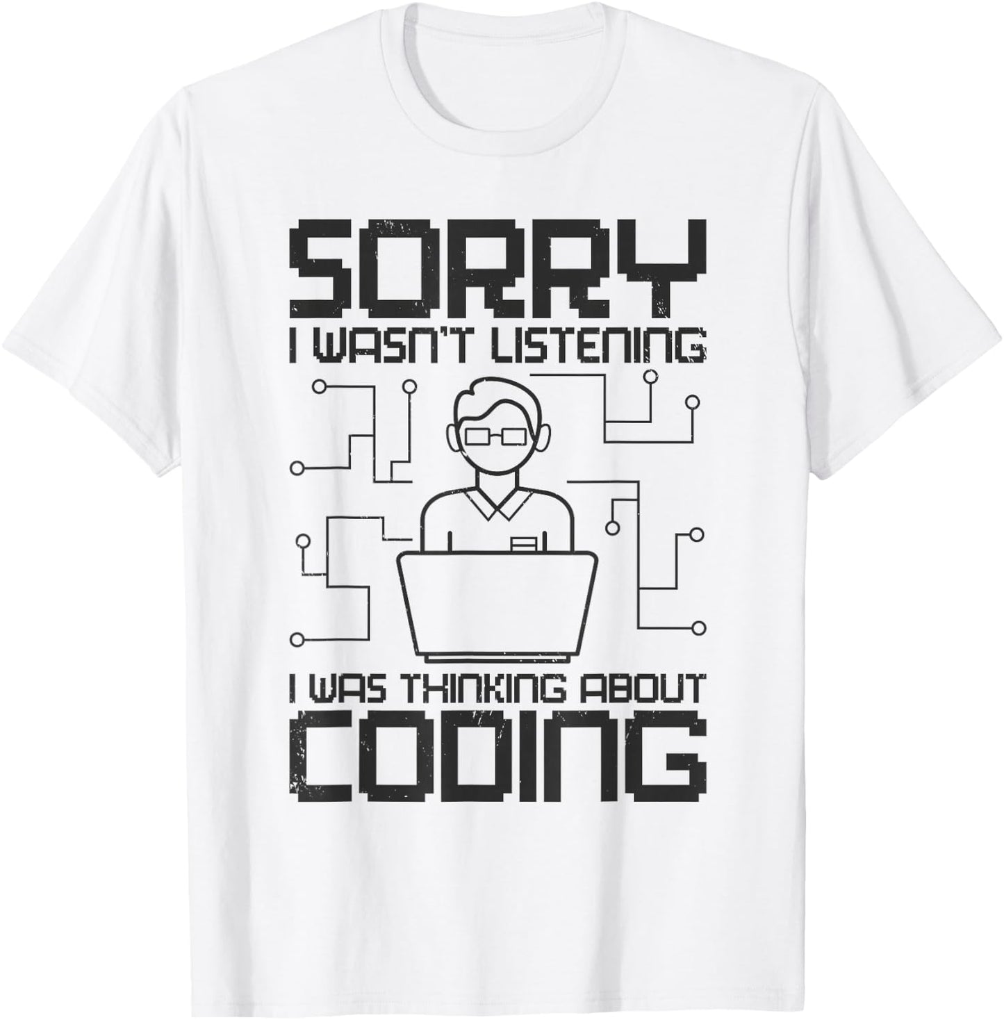 Programmer Coder Software Web Developer Coding Computer T-Shirt - T-Shirt | White