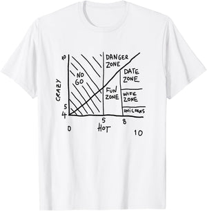 Crazy Hot Chart T-Shirt - T-Shirt | White