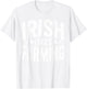 Irish I was Farming Shirt Funny St Patrick Day T-Shirt - T-Shirt | White