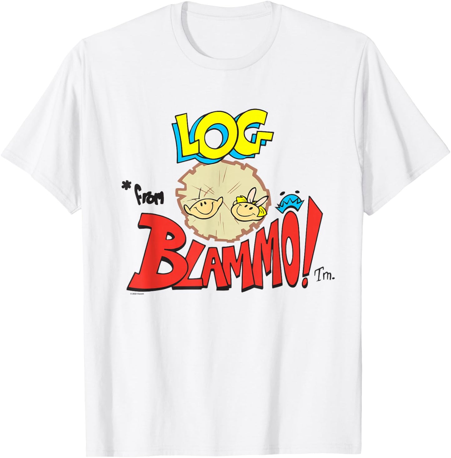 Ren & Stimpy Log From Blamo T-Shirt - T-Shirt | White