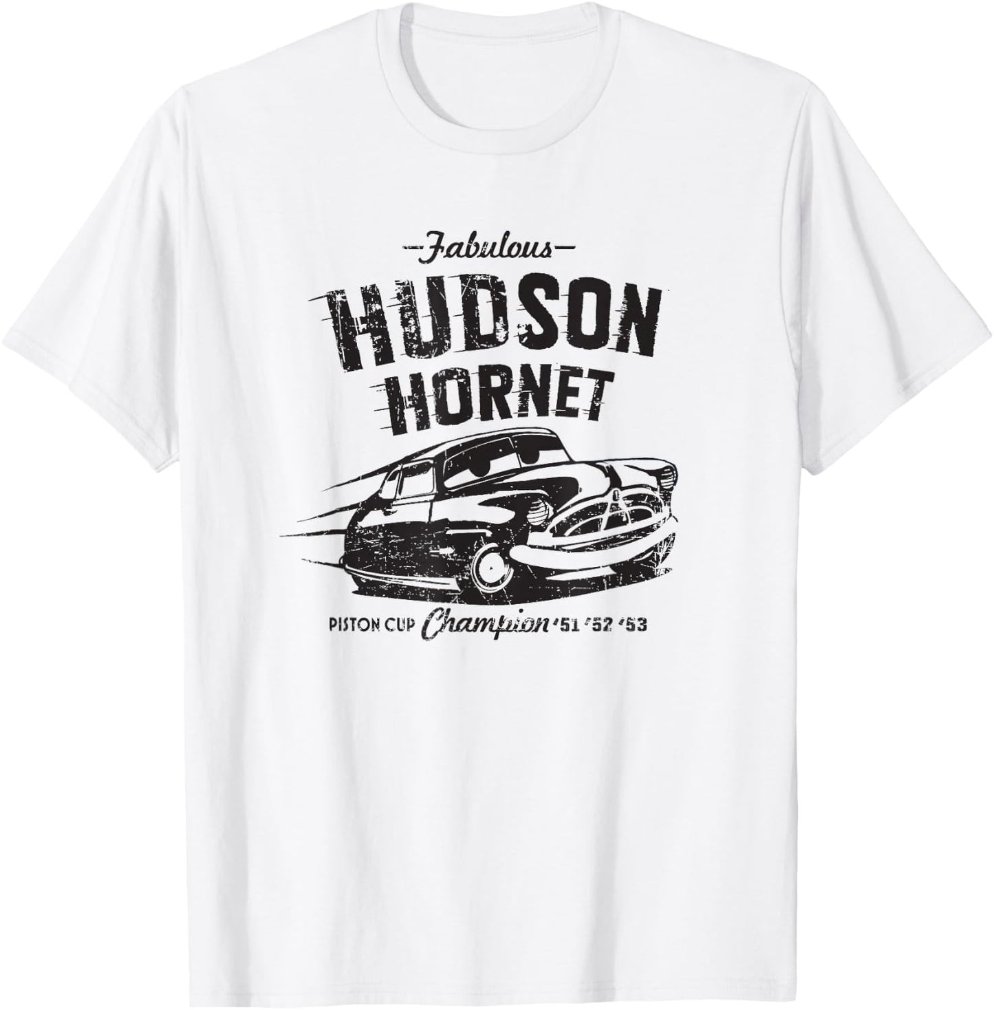 Disney and Pixar’s Cars Hudson Hornet Piston Cup Champion T-Shirt - T-Shirt | White