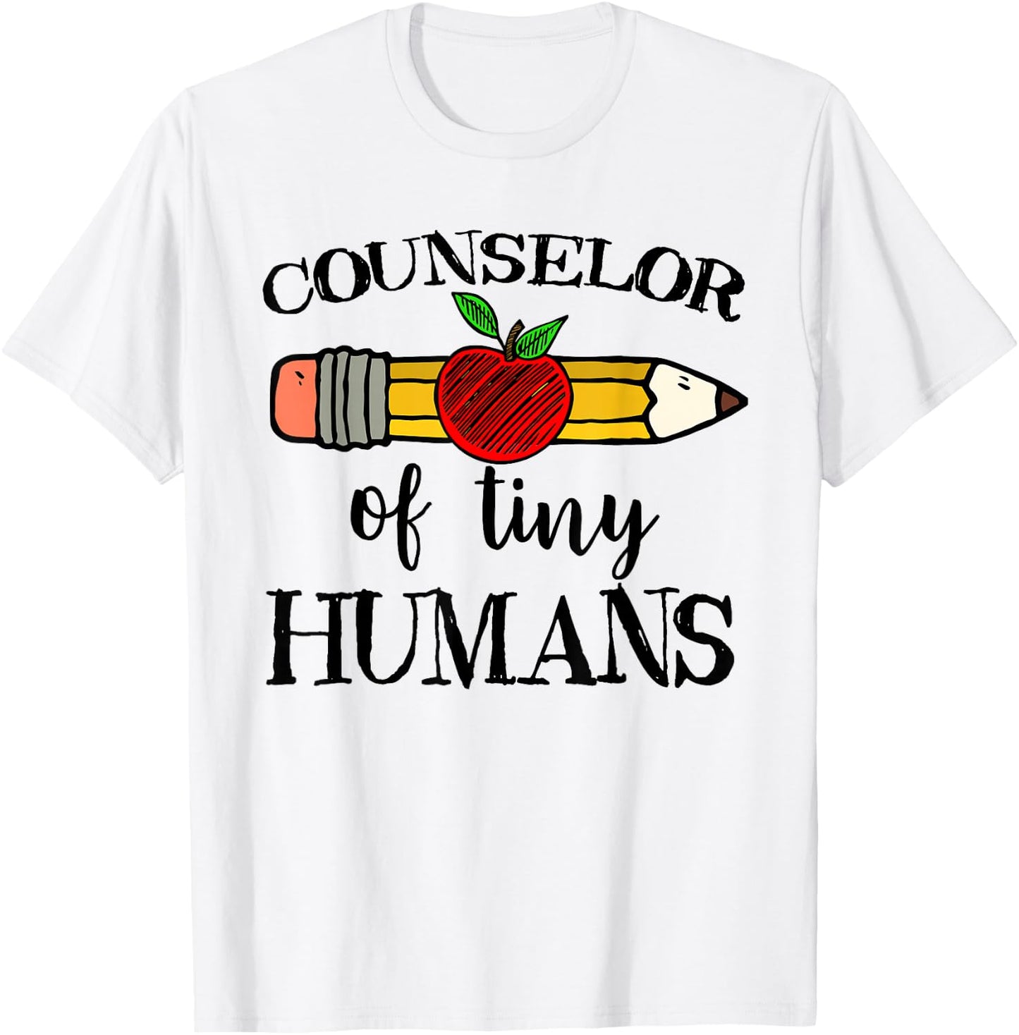 School Counselor of Tiny Humans Back To School Guidance Team T-Shirt - T-Shirt | White