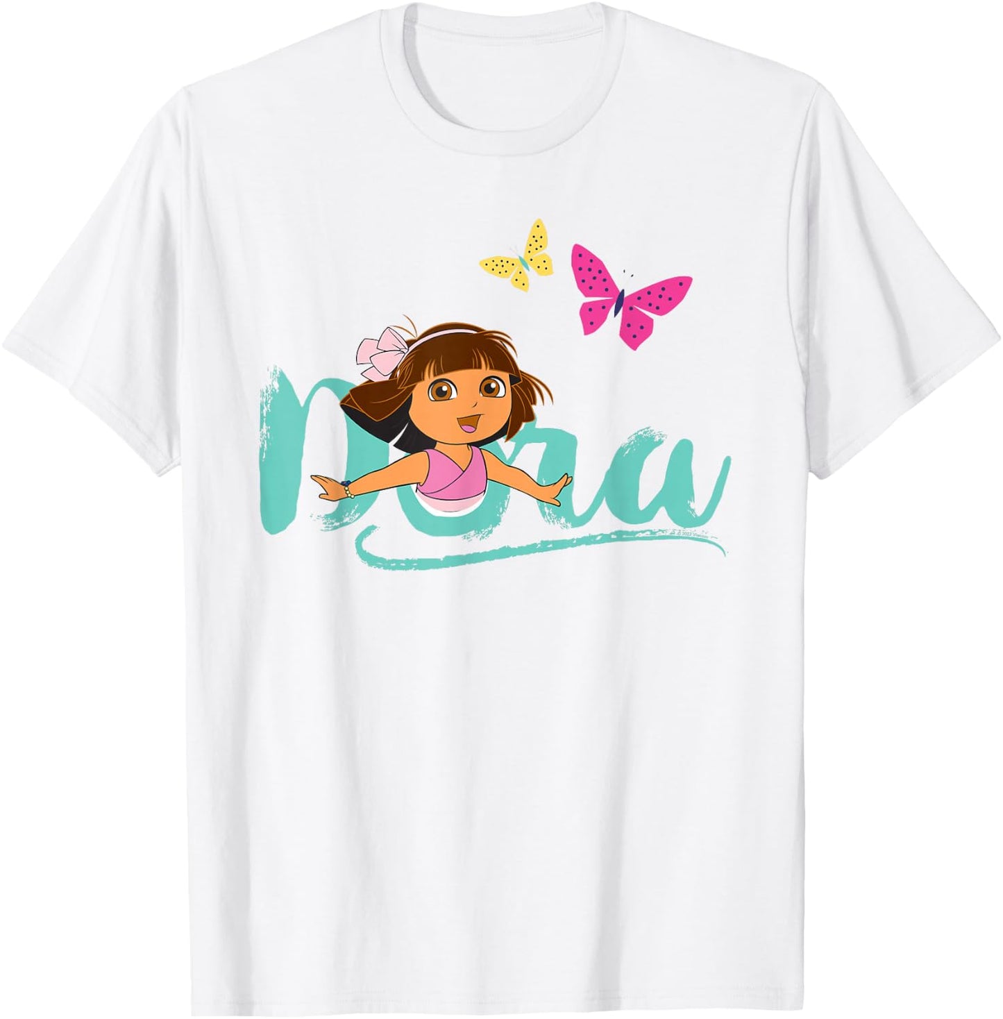 Dora the Explorer with Butterflies T-Shirt - T-Shirt | White