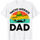 Vintage Mexican Shirt Nacho Average Dad Mexican Fathers Day T-Shirt - T-Shirt | White