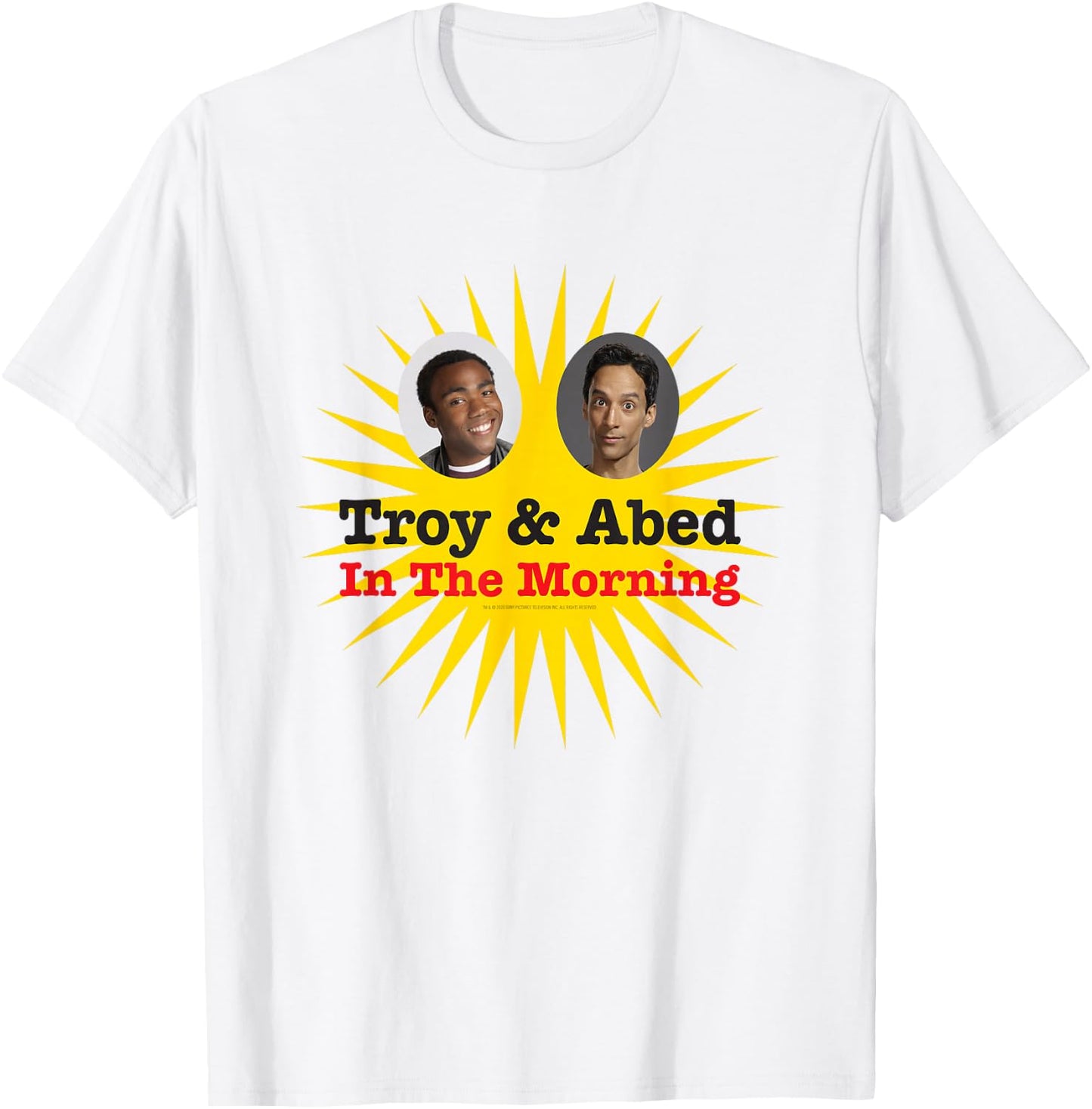 Community Troy & Abed in The Morning T-Shirt - T-Shirt | White