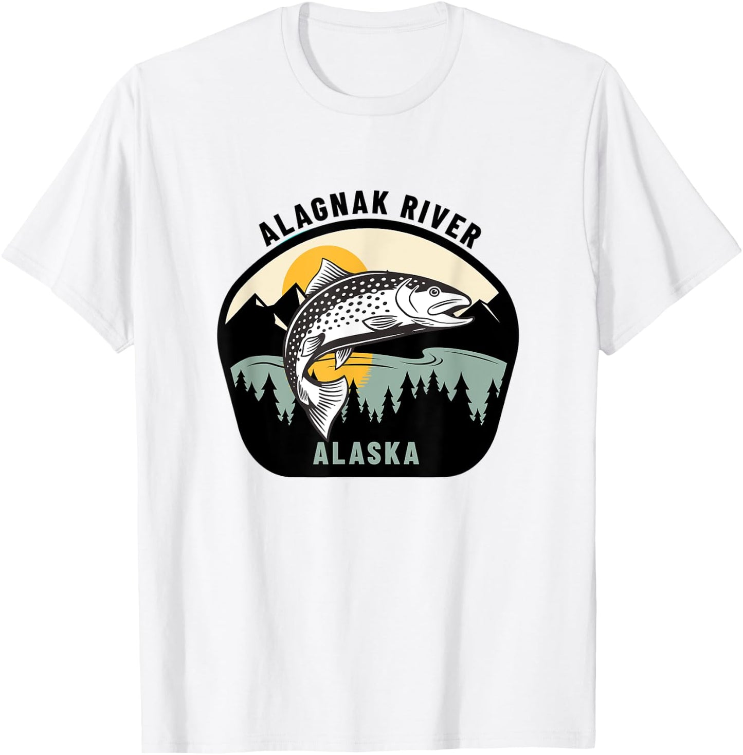 Alagnak River Alaska - Fly Fishing T-Shirt - T-Shirt | White
