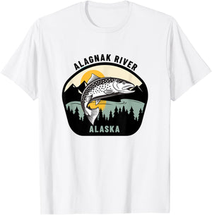 Alagnak River Alaska - Fly Fishing T-Shirt - T-Shirt | White