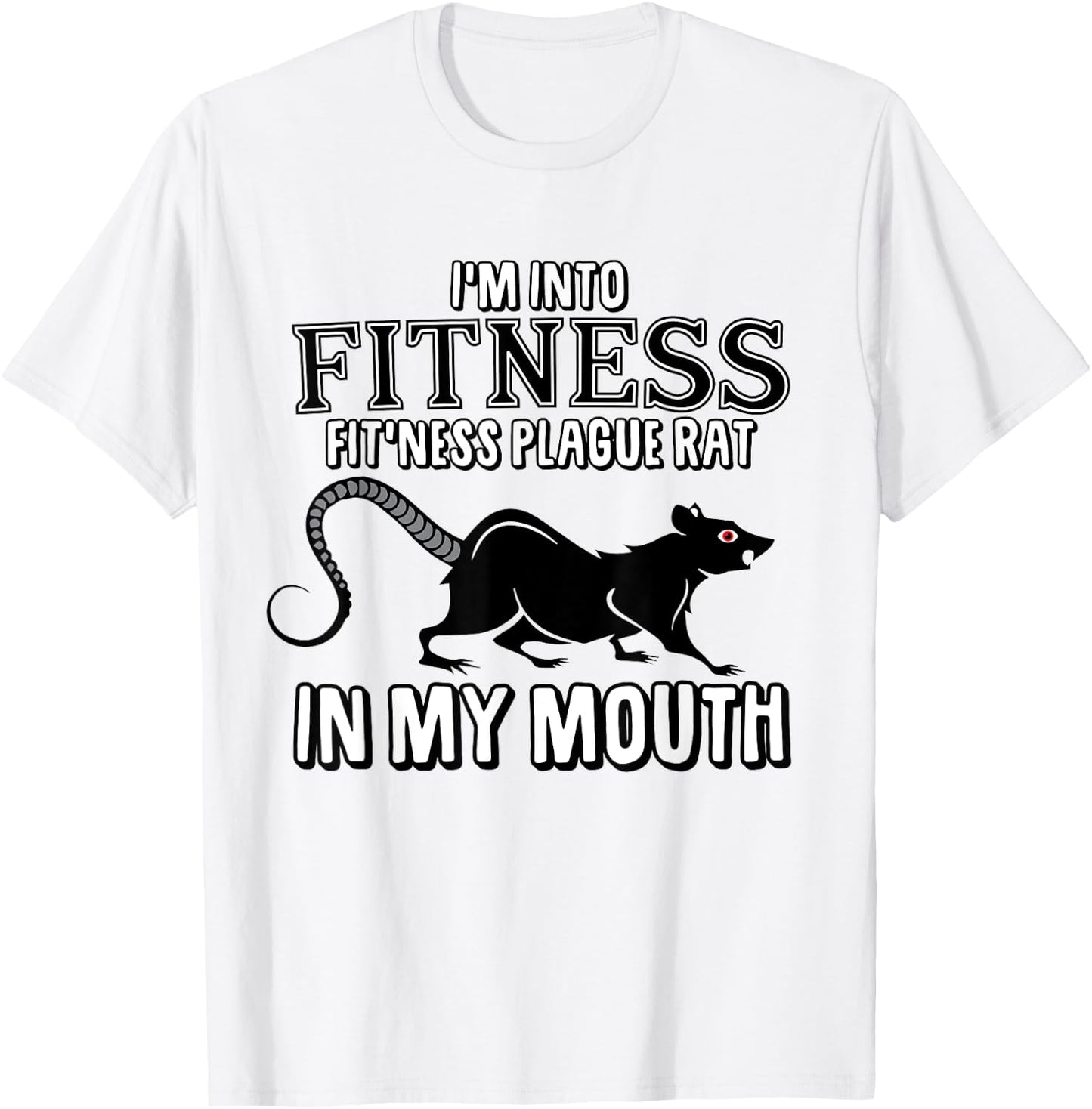 Funny Plague Rat Sarcastic Oddly Specific Offensive Meme T-Shirt - T-Shirt | White