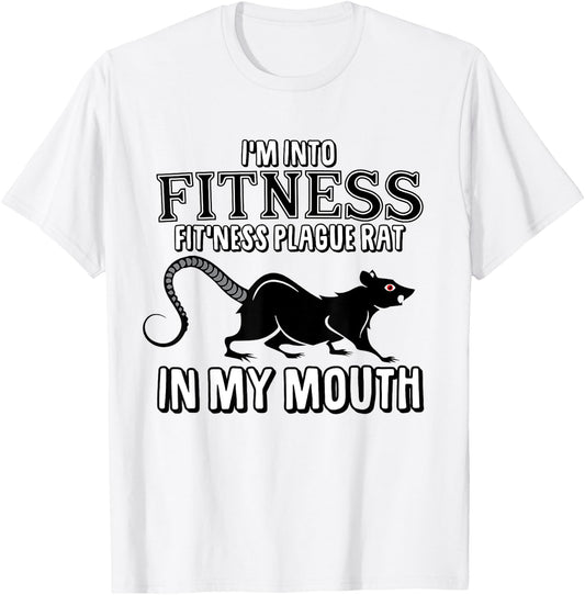 Funny Plague Rat Sarcastic Oddly Specific Offensive Meme T-Shirt - T-Shirt | White