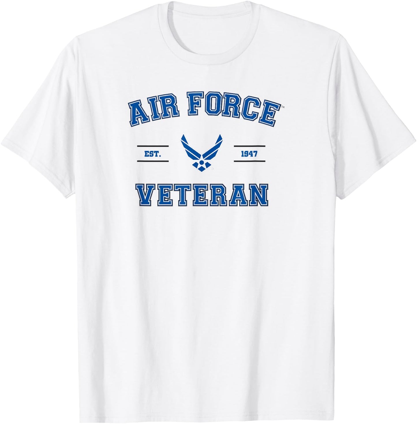 US AIR Force Veteran with Logo T-Shirt - T-Shirt | White