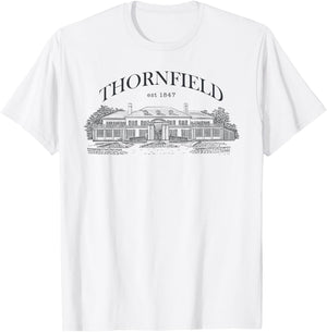 Jane Eyre & Mr Rochester, Thornfield Hall, Charlotte Bronte T-Shirt - T-Shirt | White