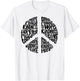 PEACE LOVE Shirt 60s 70s Tie Dye Hippie Halloween Costume T-Shirt - T-Shirt | White