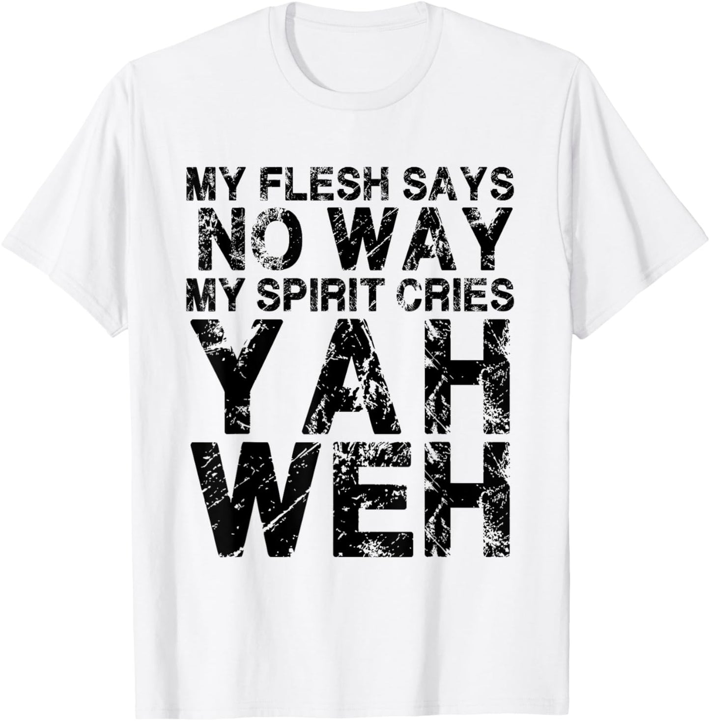 Yahweh Motivational. I can do all things through Christ T-Shirt - T-Shirt | White