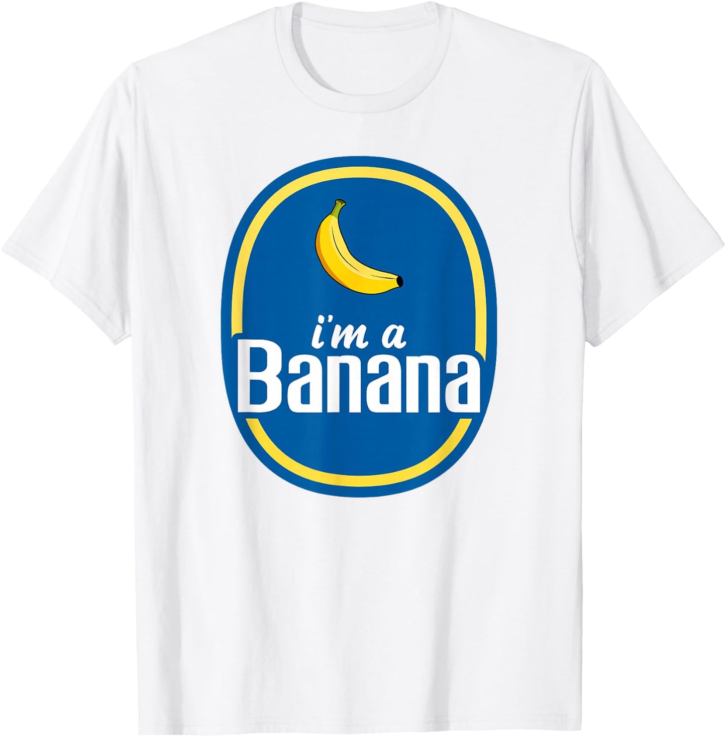 I'm A Banana Costume Halloween Fruit Sticker Yellow Funny Small T-Shirt - T-Shirt | White