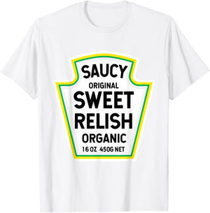 Sweet Relish Easy Halloween Costume Matching Group Couples T-Shirt - T-Shirt | White
