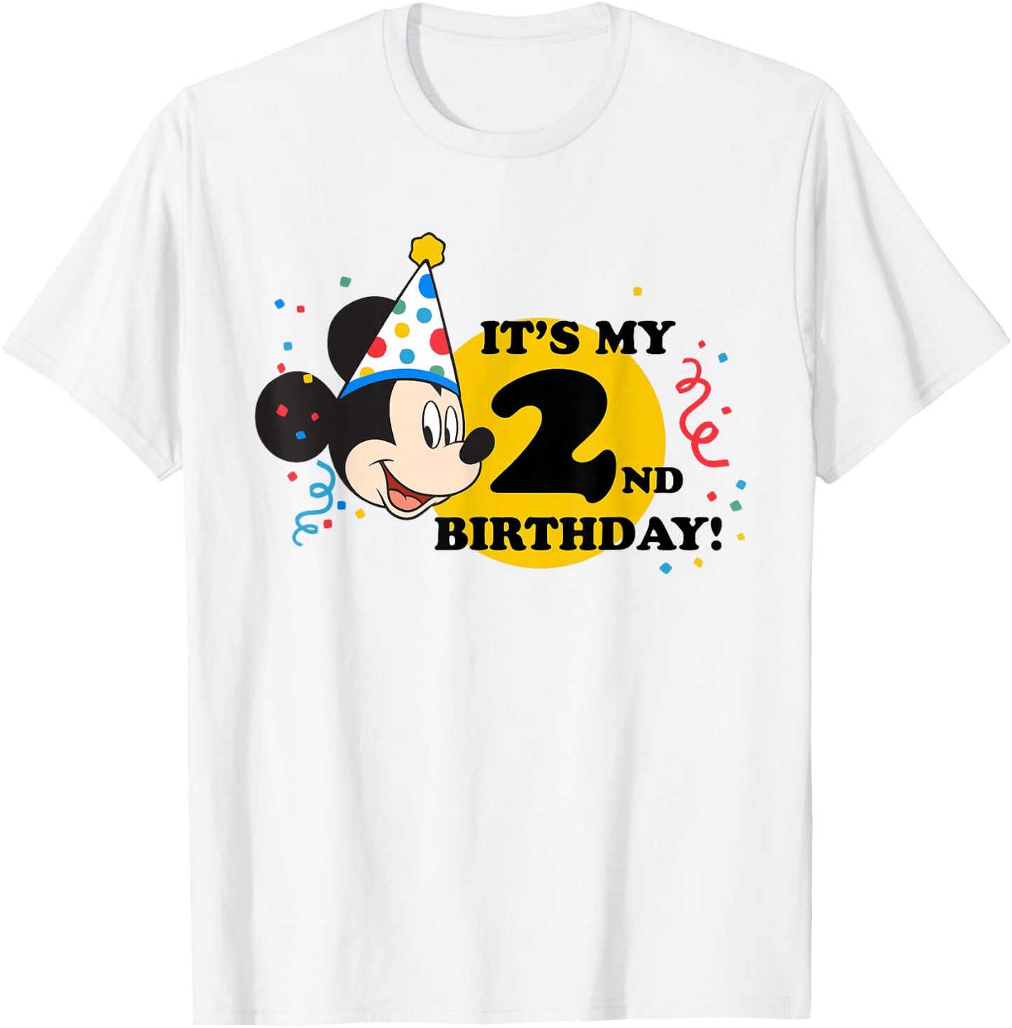 Disney Mickey Mouse 2nd Birthday T-Shirt - T-Shirt | White