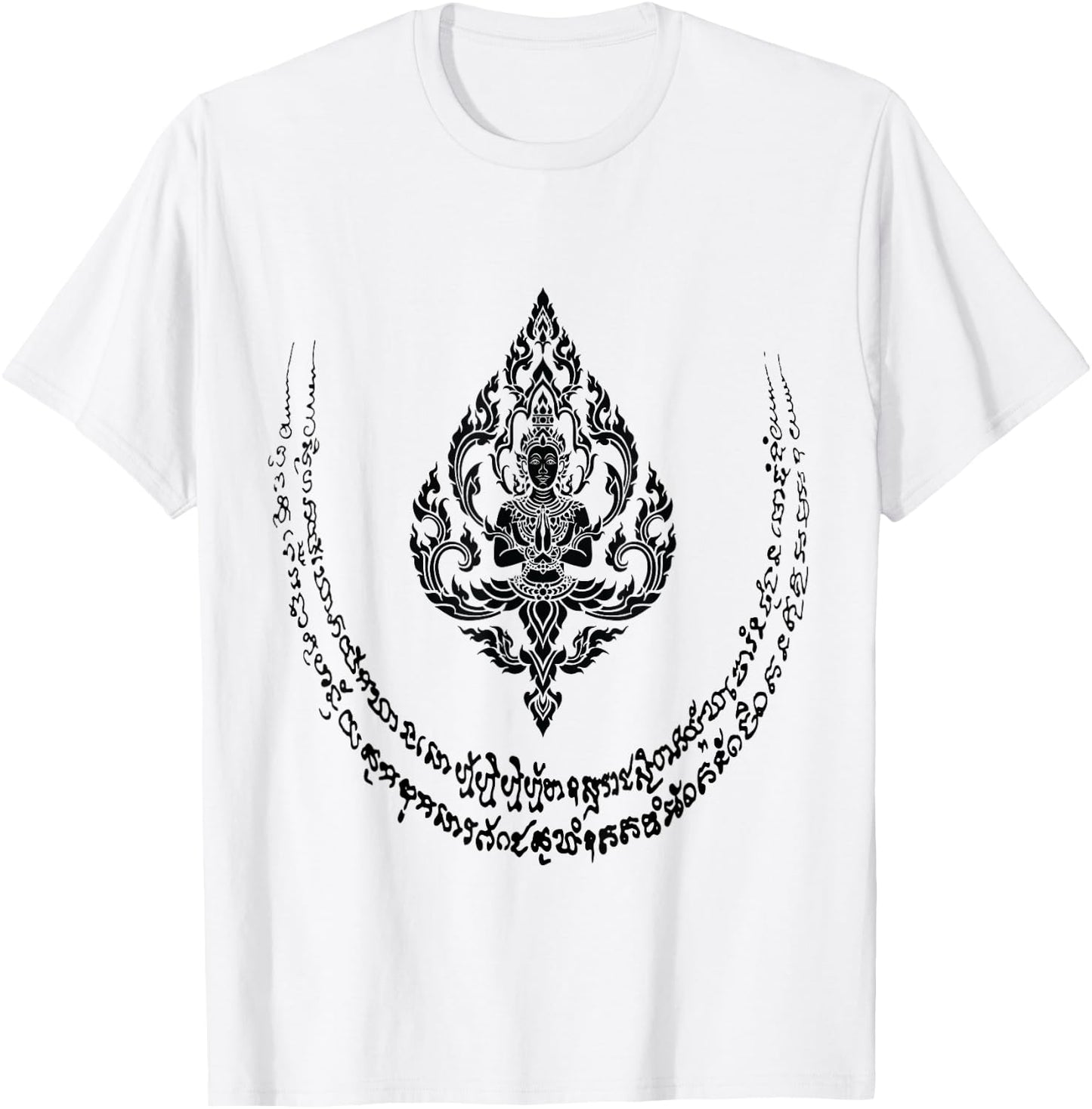 Thai Design Thailand Fashion Magical Thai Tattoos Sak Yant T-Shirt - T-Shirt | White