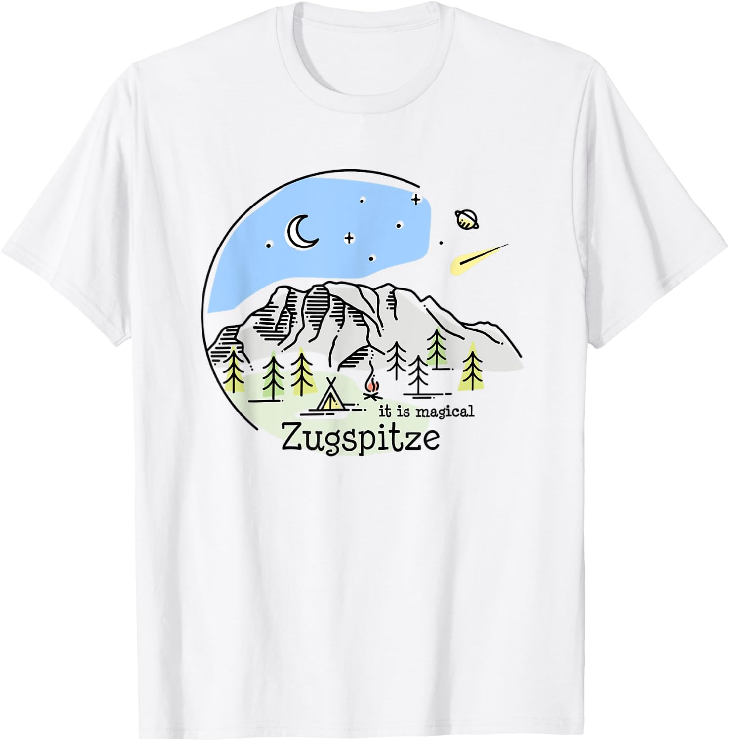 Zugspitze Garmisch Partenkirchen Bavaria Hiking Souvenir T-Shirt - T-Shirt | White