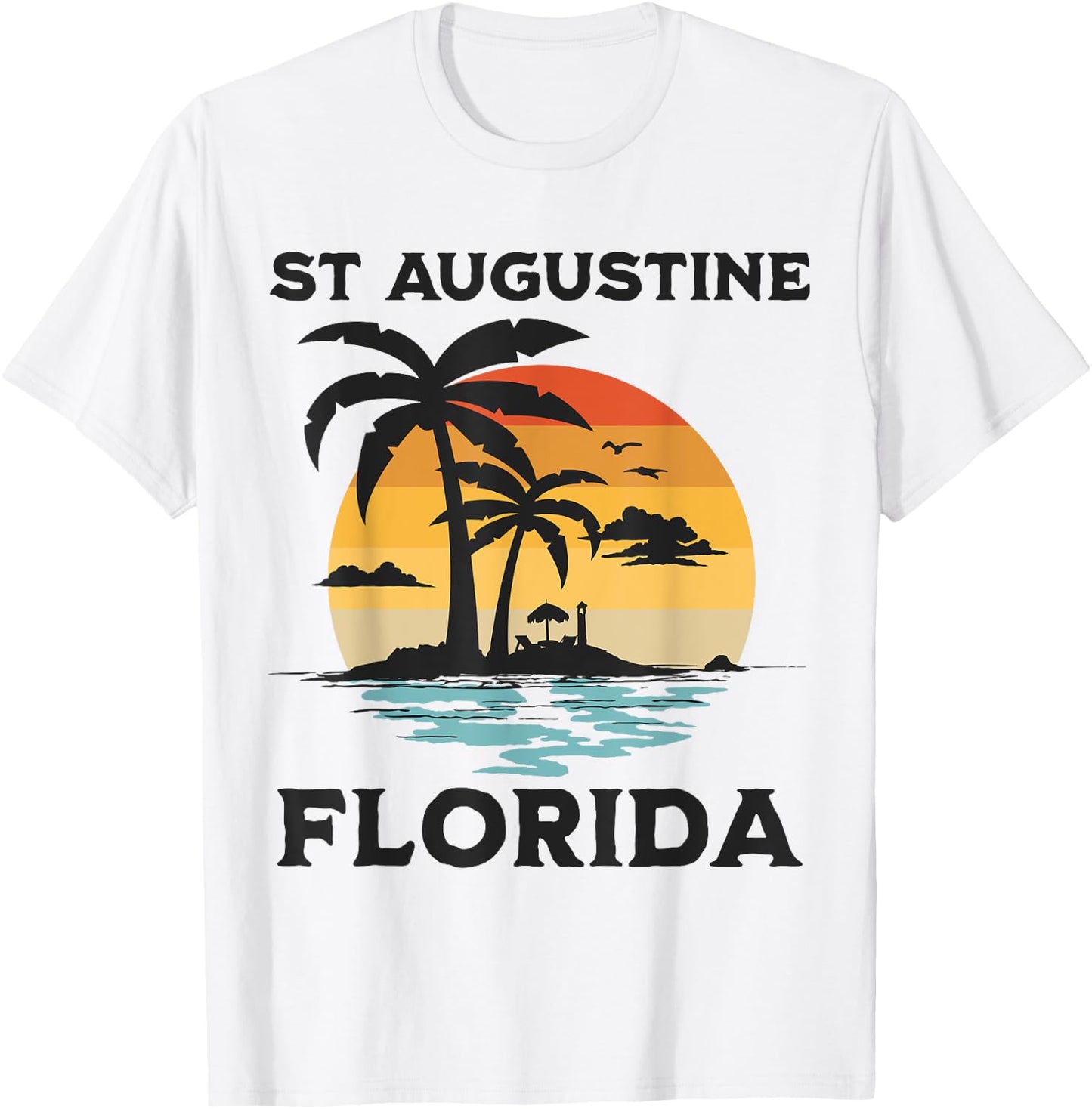 St Augustine Florida Beach Surf Summer Vacation Vintage Women Kids T-Shirt - T-Shirt | White