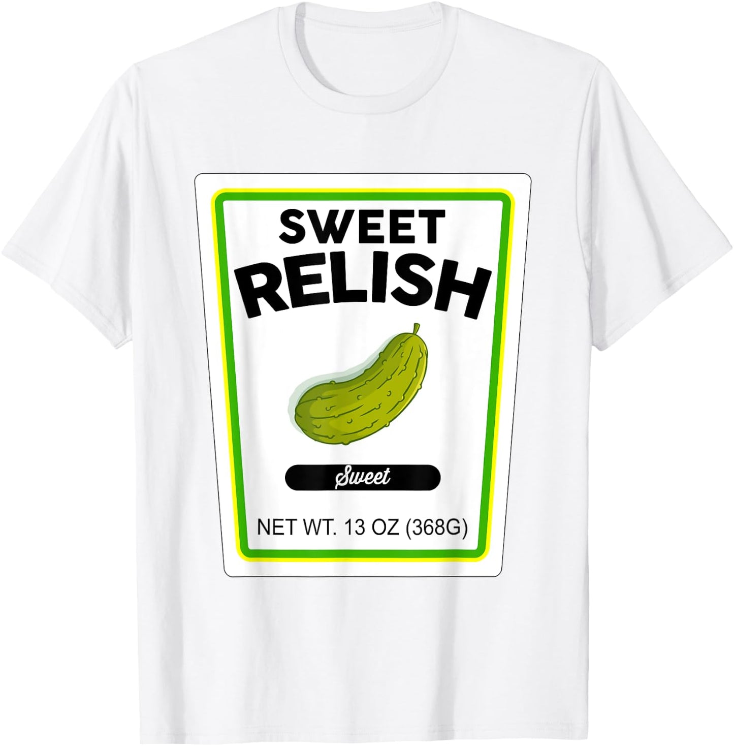 Halloween Matching Costume Sweet Relish Bottle Label T-Shirt - T-Shirt | White