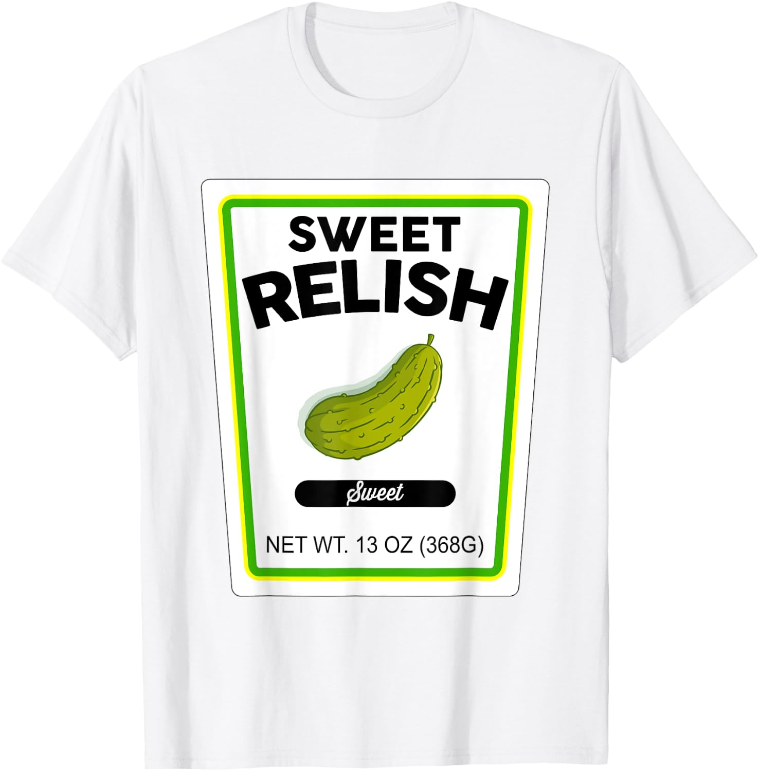 Halloween Matching Costume Sweet Relish Bottle Label T-Shirt - T-Shirt | White