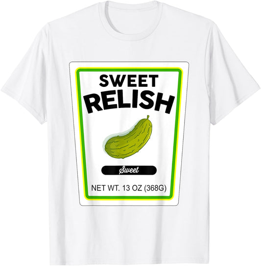 Halloween Matching Costume Sweet Relish Bottle Label T-Shirt - T-Shirt | White