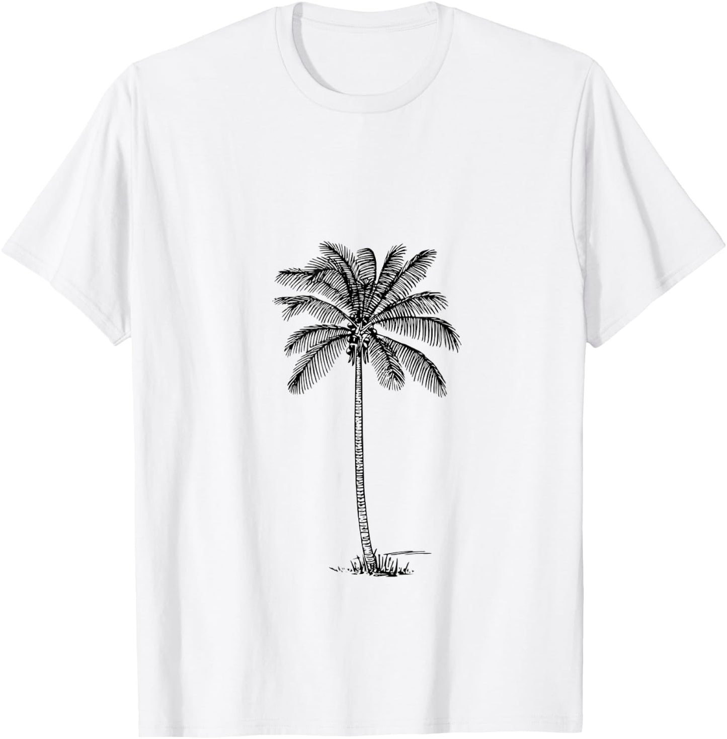 Coconut Palm Tree T-Shirt - T-Shirt | White