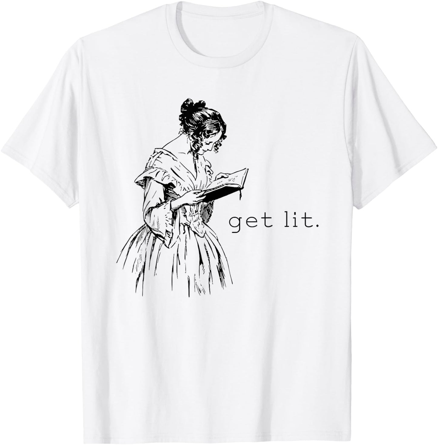 Get Lit for Book Lovers T-Shirt - T-Shirt | White