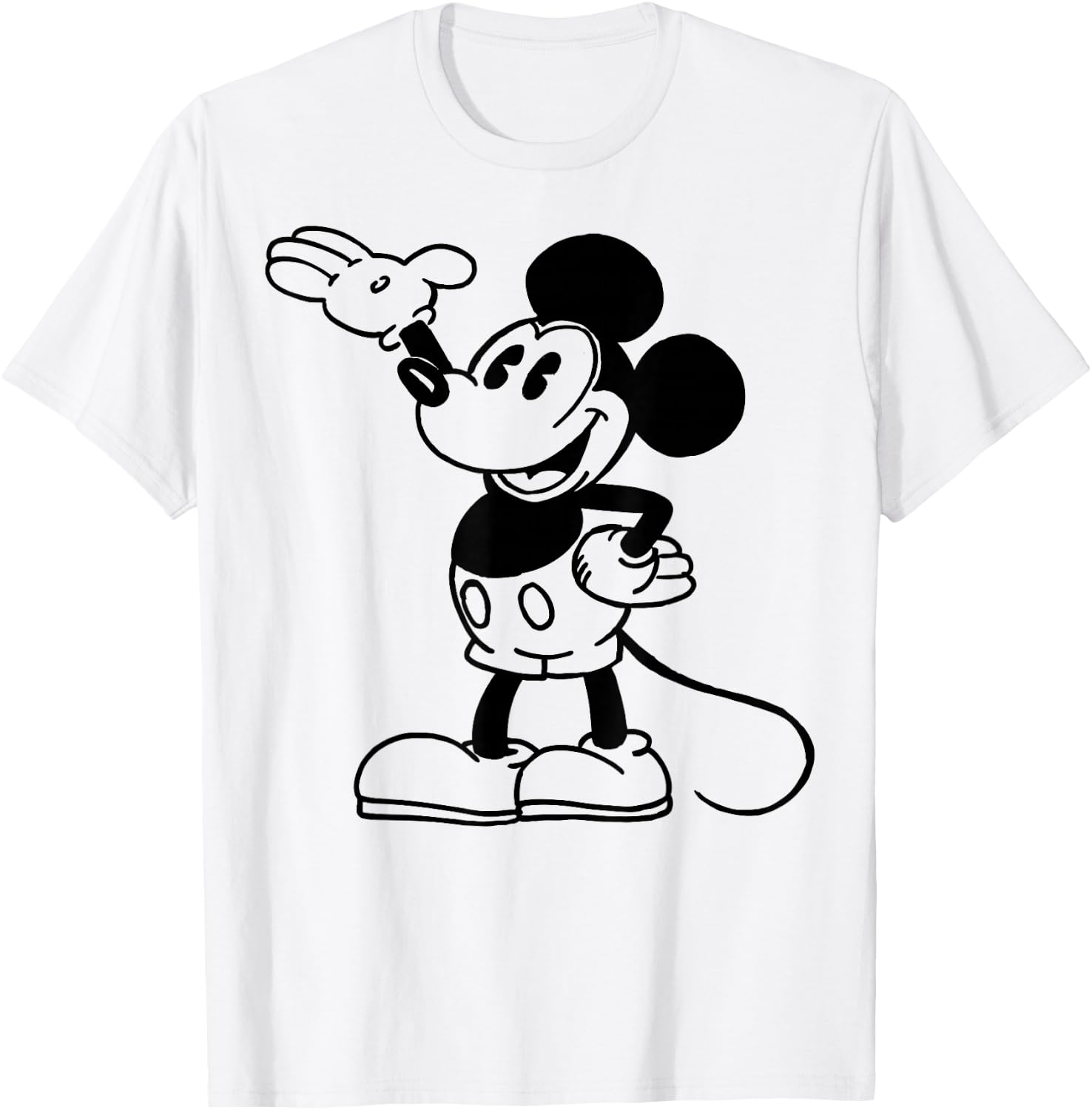 Disney Mickey and Friends Mickey Mouse Classic Pose T-Shirt - T-Shirt | White