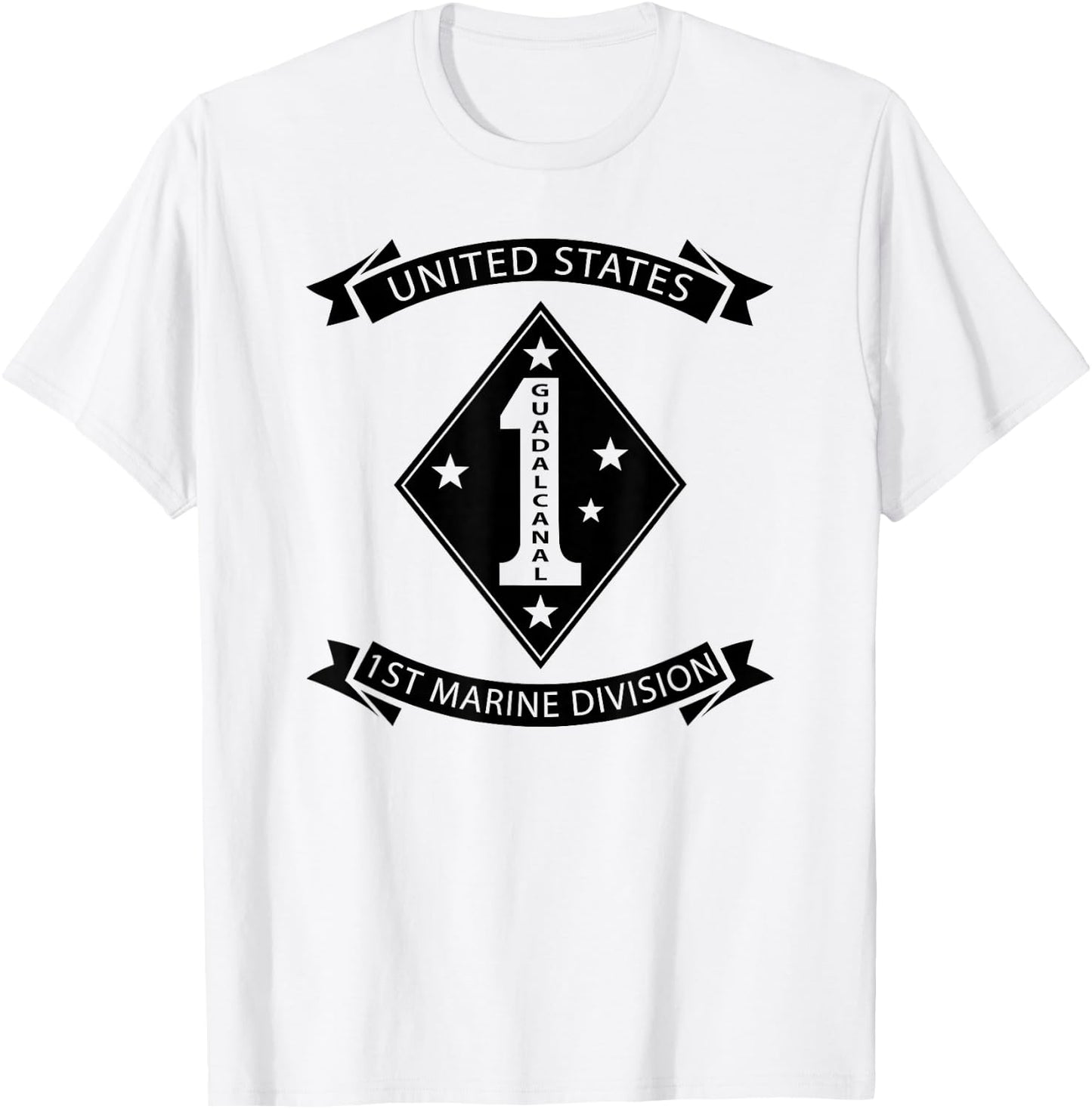 United States - 1ST Marine Division T-Shirt - T-Shirt | White