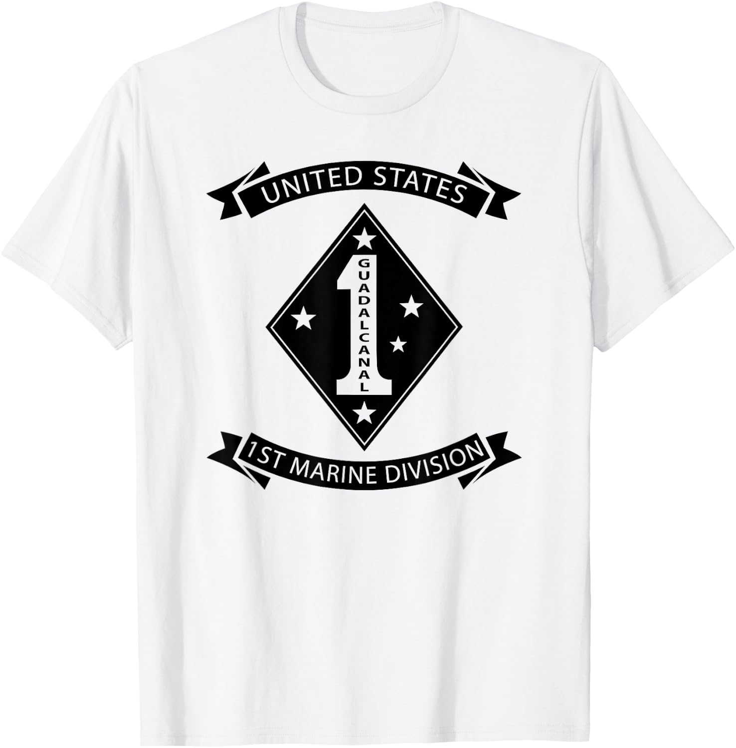 United States - 1ST Marine Division T-Shirt - T-Shirt | White