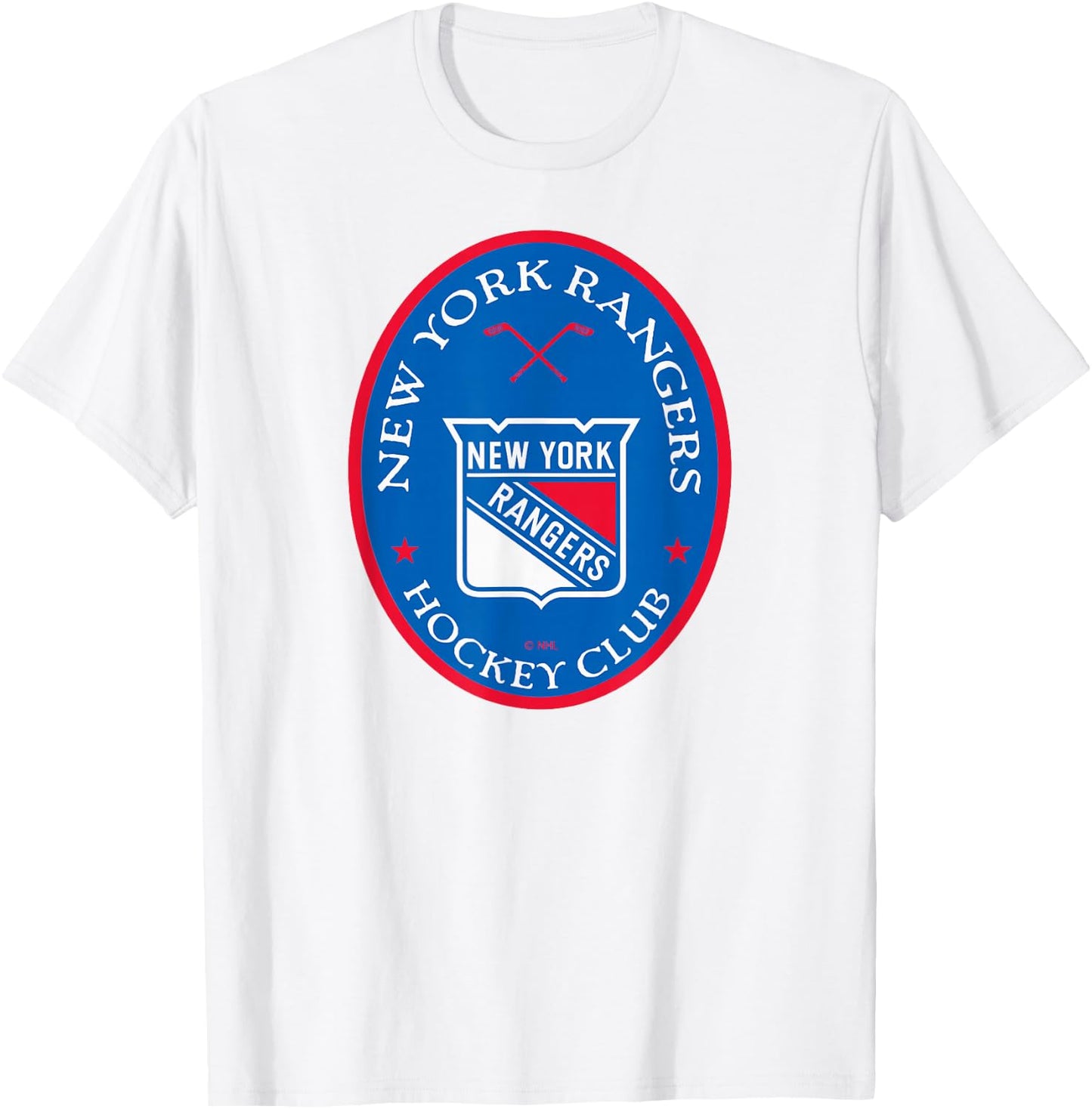 New York Rangers Iconic Officially Licensed T-Shirt - T-Shirt | White