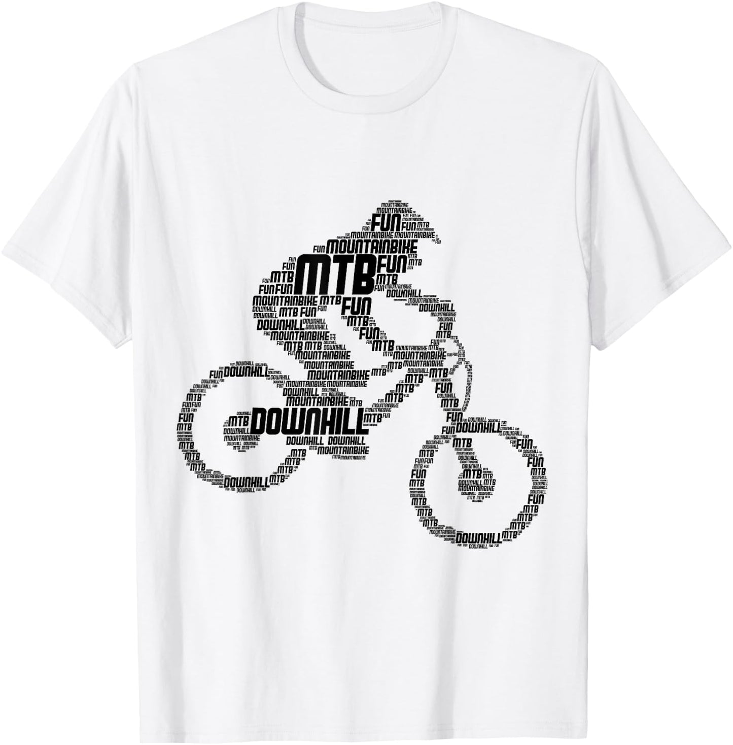 Downhill Mountain Bike Biker MTB Mountain Biker Boys Children T-Shirt - T-Shirt | White